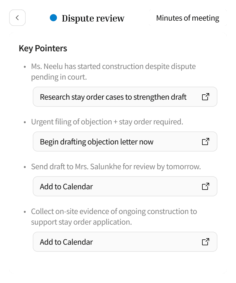 Case Management Features