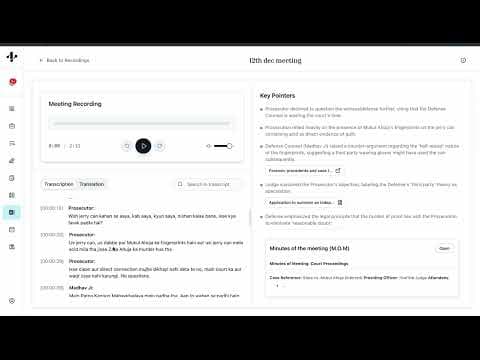 Meeting Assistant — NyayAssist product video